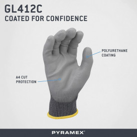 Pyramex GL412C A4 Polyurethane Work Gloves