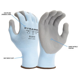 Pyramex GL623 Sandy Nitrile Dipped Work Gloves