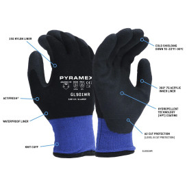 Pyramex GL901WR A2 Insulated HPT Dipped Gloves