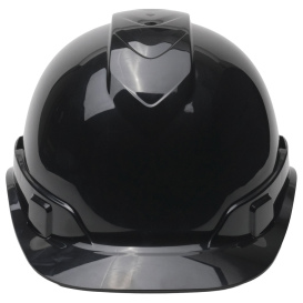 Pyramex HP44111 Ridgeline Cap Style Hard Hat - 4-Point Ratchet Suspension - Black