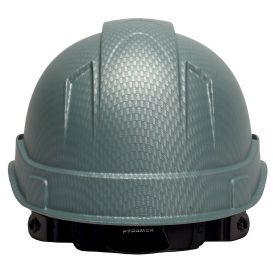 Pyramex HP44123 Ridgeline Cap Style Hard Hat - 4-Point Ratchet Suspension - Matte White Graphite