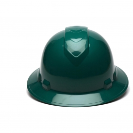 Pyramex HP56135 Ridgeline Full Brim Hard Hat - 6-Point Ratchet Suspension - Green