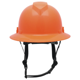 Pyramex HPT256141 Ridgeline T2 Full Brim Hard Hat - 6-Point Ratchet Suspension - Hi-Vis Orange