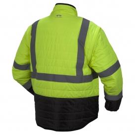 Pyramex RJR3310 Type R Class 3 Black Bottom 4-in-1 Reversible Quilted Windbreaker Jacket