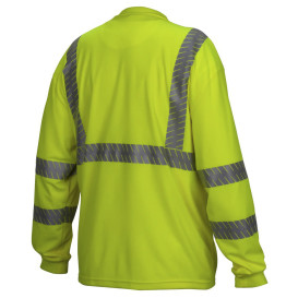 Pyramex RLTS3310 Type R Class 3 Long Sleeve Safety Shirt - Yellow/Lime
