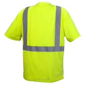 Pyramex RTS2110B Type R Class 2 Black Bottom Safety Shirt - Yellow/Lime ...