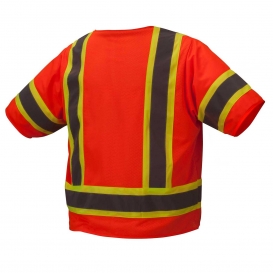 Pyramex RVZ3420 Type R Class 3 Two-Tone Surveyor Safety Vest - Orange