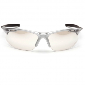 Pyramex SS4580D Avante Safety Glasses - Silver Frame - Indoor/Outdoor Mirror Lens