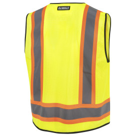 DEWALT DSV82 Type R Class 2 Heavy Duty Surveyor Safety Vest - Yellow/Lime