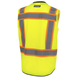 DEWALT DSV851 Type R Class 2 Heavy Duty Tech Surveyor Safety Vest - Yellow/Lime