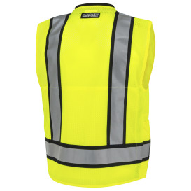 DEWALT DSV881 Type R Class 2 Heavy Duty Engineer Surveyor Safety Vest - Yellow/Lime