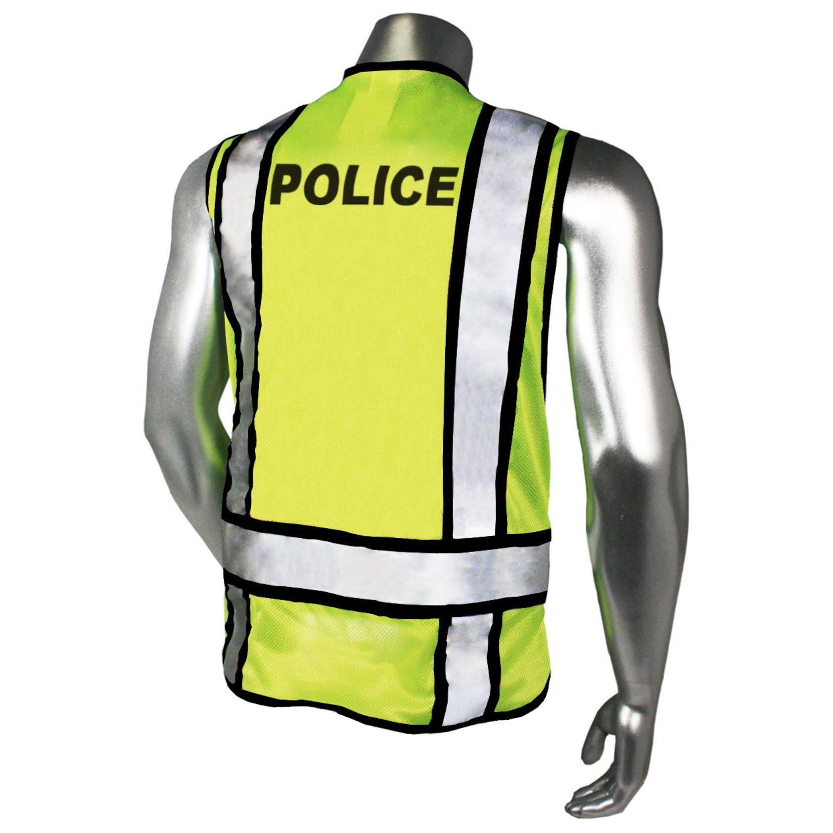 Radians LHV-207-3G-BLK-POL Type P Class 2 EMS Safety Vest - Yellow/Black