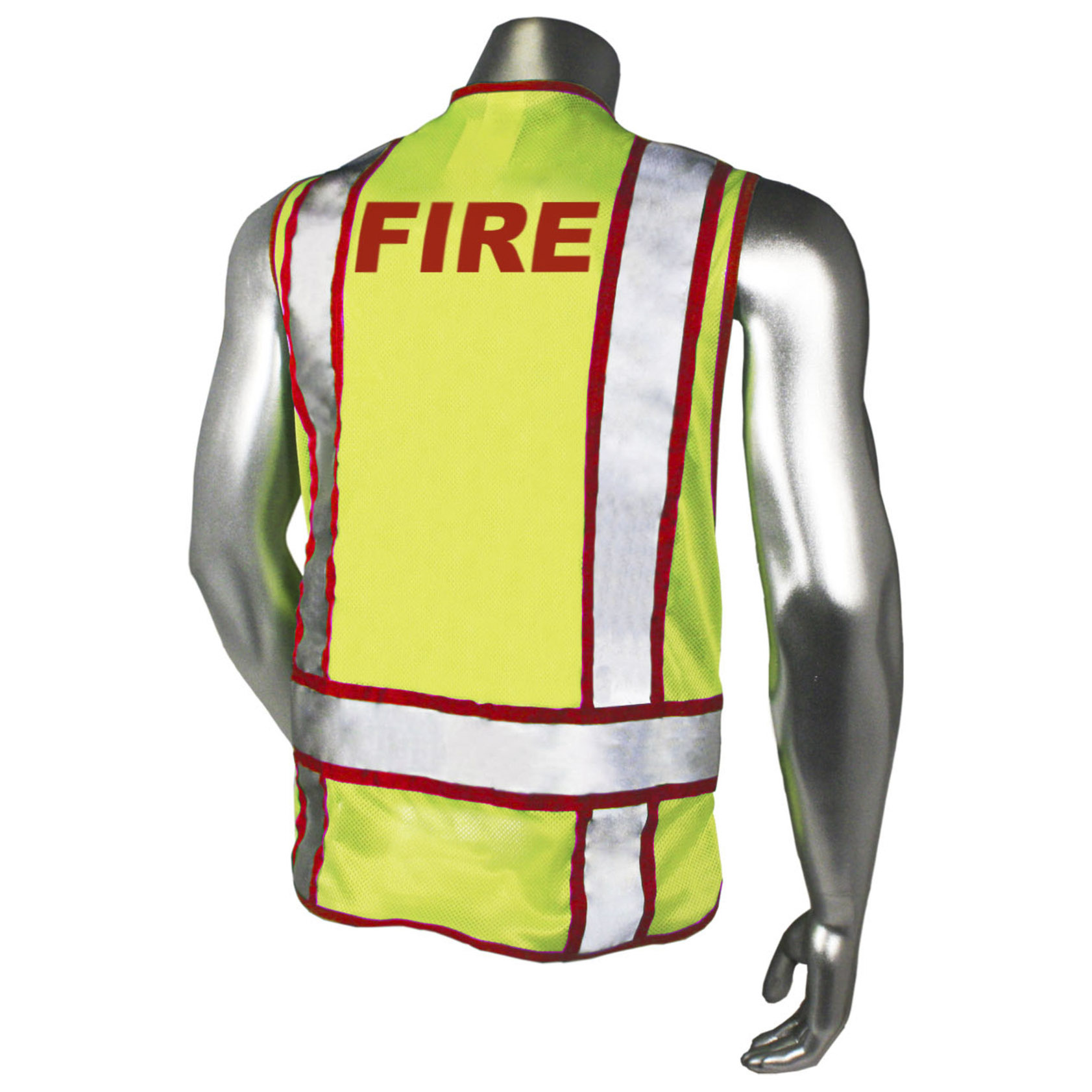 Radians LHV-207-3G-FIR Type P Class 2 EMS Safety Vest - Yellow/Red