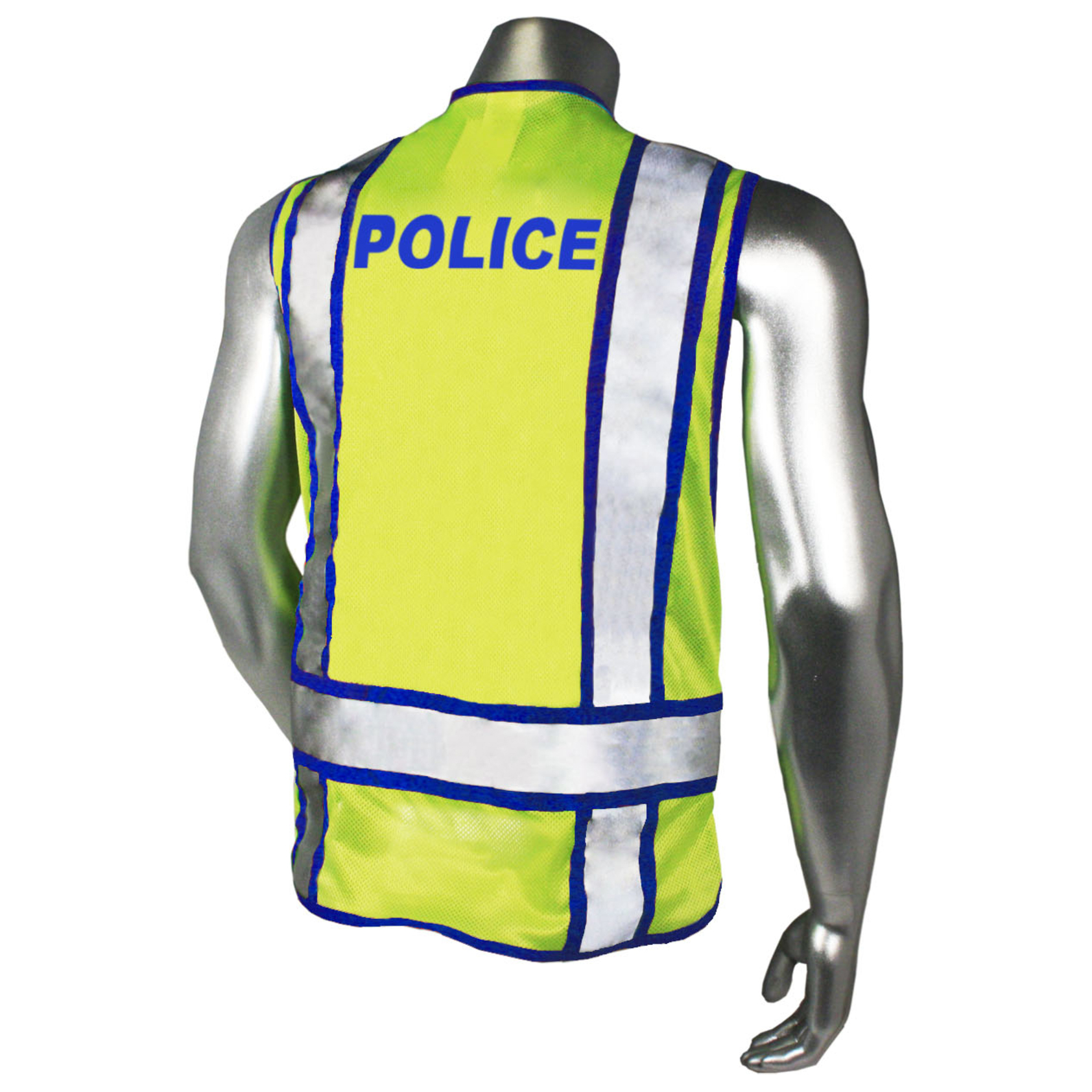 Radians LHV-207-3G-POL Type P Class 2 Police Safety Vest - Yellow/Blue