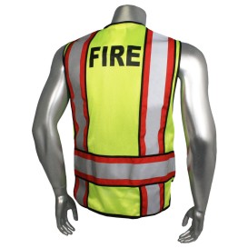 Radians LHV-207-4C-FIR Type P Class 2 FIRE Safety Vest - Yellow/Red