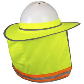 Radians RHHS-02 Collapsible Hard Hat Neck Shade - Yellow/Lime