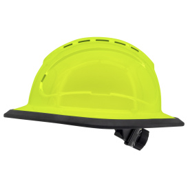 Radians RHJ6V The Judge Full Brim Hard Hat - Ratchet Suspension - Hi-Vis Lime