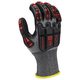 Radians RWG590 Cut Level A9 HPPE/Nickel Gold Shell Work Gloves - TPR Impact Protection