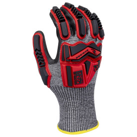 Radians RWG621 Cut Level A7 HPPE Shell Polyurethane Work Gloves - TPR Back of Hand Protection