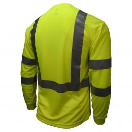 Radians ST21-3PGS Type R Class 3 Mesh Safety Shirt - Yellow/Lime | Full ...