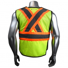 Radians SV010X-1 Type R Class 2 Economy Breakaway X-Back Safety Vest - Yellow/Lime
