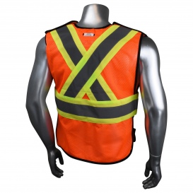 Radians SV010X-1 Type R Class 2 Economy Breakaway X-Back Safety Vest - Orange