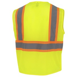 Radians SV232-2 Type R Class 2 Mesh Two-Tone Surveyor Safety Vest - Yellow/Lime