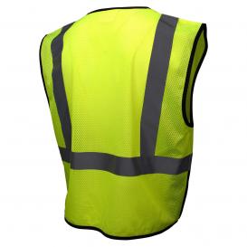 Radians SV3B Type R Class 2 Color-Blocked Economy Mesh Safety Vest - Yellow/Lime