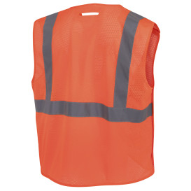 Radians SV4E-2OM Type R Class 2 Breakaway Drop Shoulder Safety Vest w/D-Ring Pass Thru - Orange 