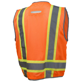 Radians SV6HO Type R Class 2 Heavy Duty Two Tone Surveyor Safety Vest - Orange