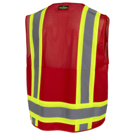 Radians SV6P Type O Class 1 Mesh Surveyor Safety Vest - Red