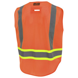 Radians SV72-2ZOM Type R Class 2 Mesh Safety Vest w/Earplug Management System - Orange