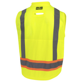 Radians SV72H-2ZGM Type R Class 2 Engineers Vest w/Earplug Management System - Yellow/Lime