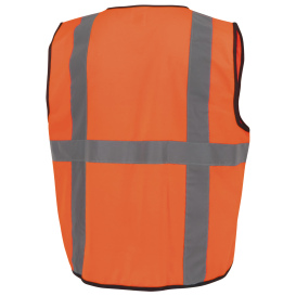 Radians SV7E Economy Type R Class 2 Solid Surveyor Safety Vest - Hi-Vis Orange