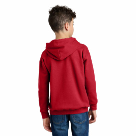 Gildan SF500B Youth Softstyle Midweight Fleece Hoodie - Red
