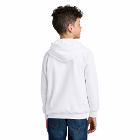 Gildan SF500B Youth Softstyle Midweight Fleece Hoodie - White