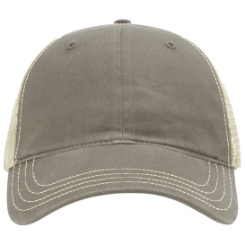 Richardson 111 Garment-Washed Trucker Cap - Driftwood/Khaki