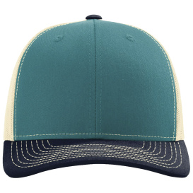Richardson 112 Snapback Trucker Cap - Blue Teal/Birch/Navy