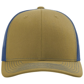 Richardson 112 Snapback Trucker Cap - Biscuit/True Blue