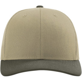 Richardson 112 Snapback Trucker Cap - Khaki/Khaki/Chocolate Chip