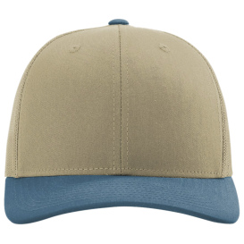 Richardson 112 Snapback Trucker Cap - Khaki/Khaki/Legion Blue