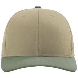 Richardson 112 Snapback Trucker Cap - Khaki/Khaki/Loden