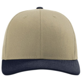 Richardson 112 Snapback Trucker Cap - Khaki/Khaki/Navy