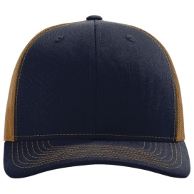 Richardson 112 Snapback Trucker Cap - Navy/Caramel