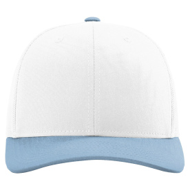Richardson 112 Snapback Trucker Cap - White/White/Columbia Blue