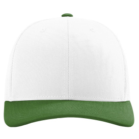 Richardson 112 Snapback Trucker Cap - White/White/Kelly