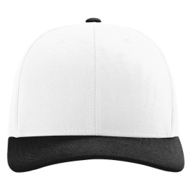 Richardson 112 Snapback Trucker Cap - White/White/Black