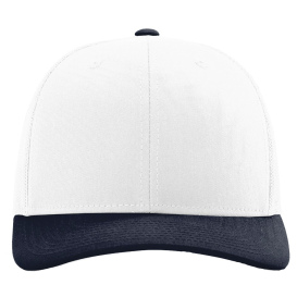 Richardson 112 Snapback Trucker Cap - White/White/Navy