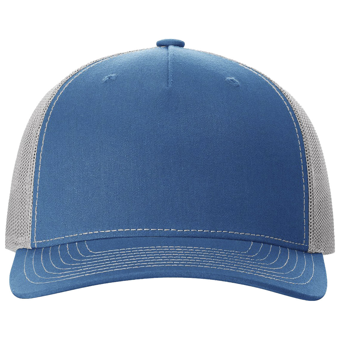 Richardson 112FP Snapback Trucker Cap - Cobalt Blue/Grey