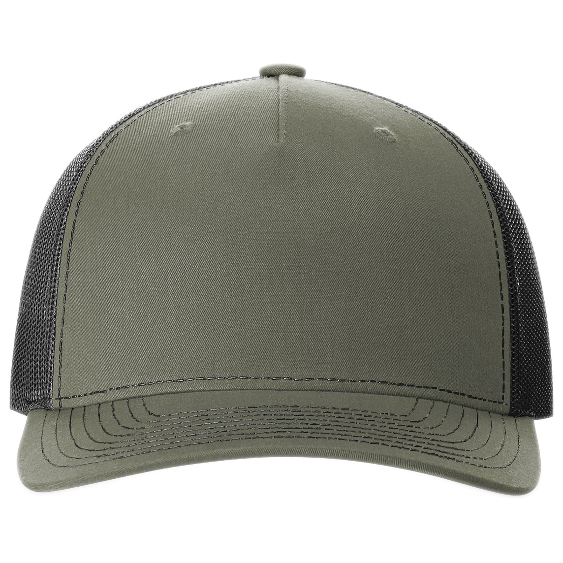 Richardson 112FP Five-Panel Trucker Cap - Loden/Black
